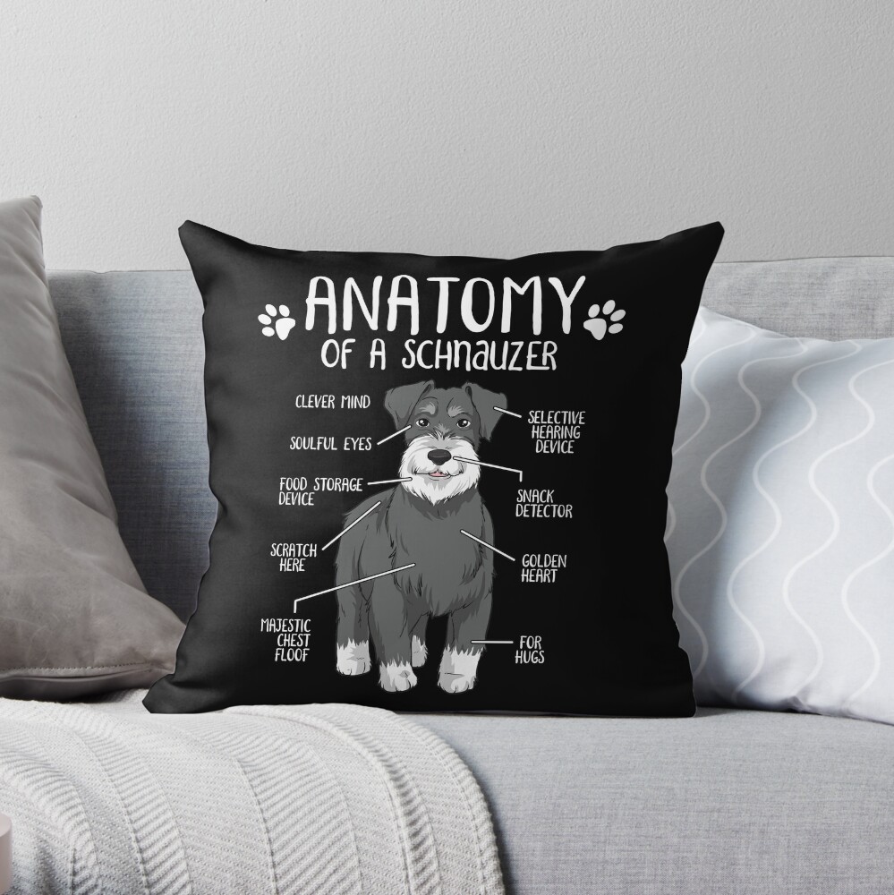 Schnauzer Throw Pillow