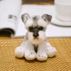 Simulation Dog Plush Toy Stuffed Animal Super High Quality Realistic Schnauzer Dog Toy For Luxury Home 3 - Schnauzer Merch